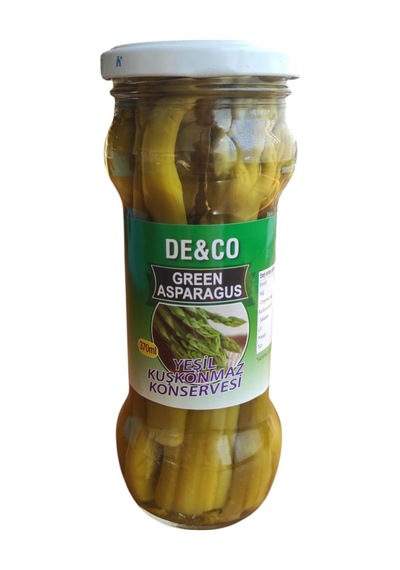 De&co Green Asparagus Yeşil Kuşkonmaz Konservesi 370ml