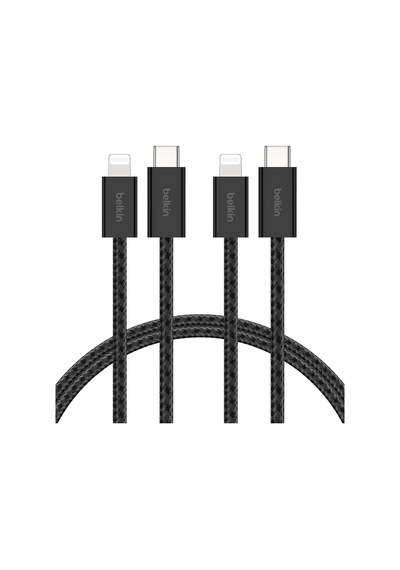Belkin 2'li Örgülü Usb-c - Lightning Kablo, 1,5 M, Apple Uyumlu iPhone 14 Ve Ö