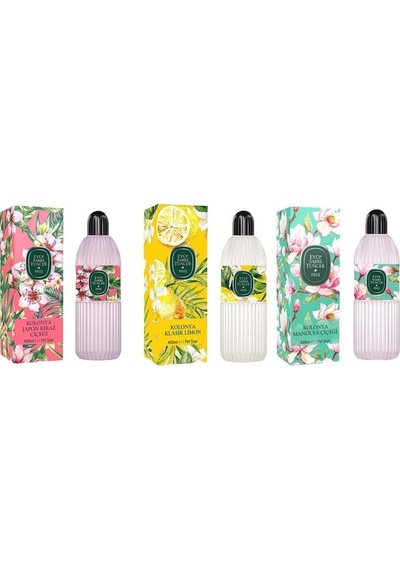 Eyüp Sabri Tuncer Kolonya Japon Kiraz Çiçeği, Klasik Limon Ve Manolya Pet Şişe 400 Ml