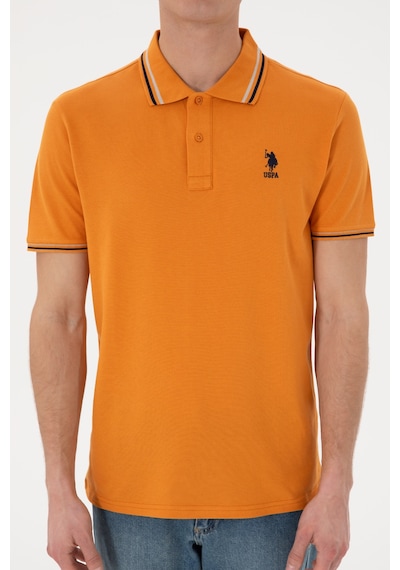 U.S. Polo Assn. Erkek Regular Fit Polo Yaka Kiremit Basic Tişört 50306011-VR031