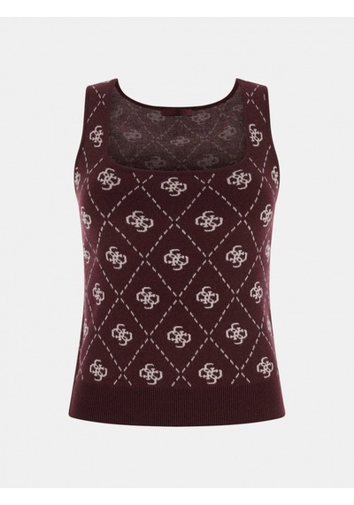 Guess Sarah 4g Büstiyer Triko Kadın Bordo Triko W4br0cz3jd2-f4t5