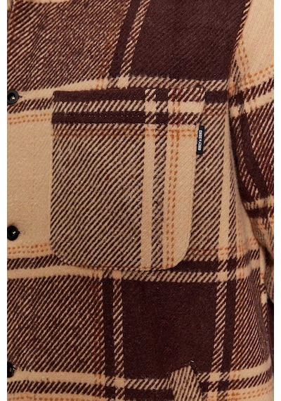 Only & Sons Erkek Onsmace Regular Fit Yan Cep Detaylı Gömlek 22026663 Kahverengi