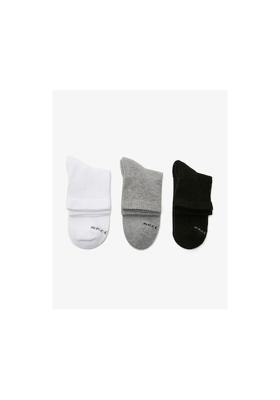 Skechers S192136-900 U Skx Padded Mid Cut Socks 3 Pack Unisex Çorap Renkli