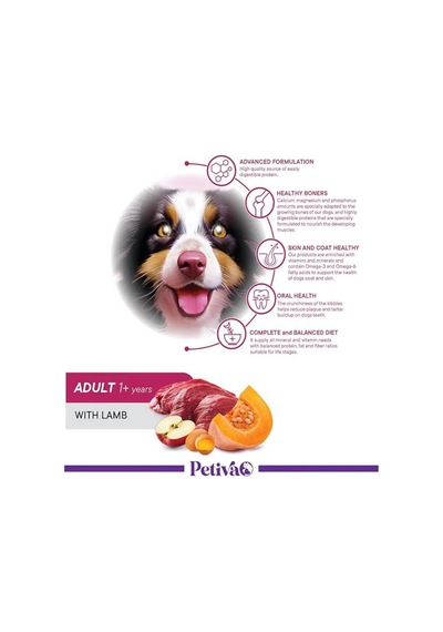 Mini Irk Köpekler İçin Kuzu Etli Kuru Köpek Maması 3 Kg, Kuzu