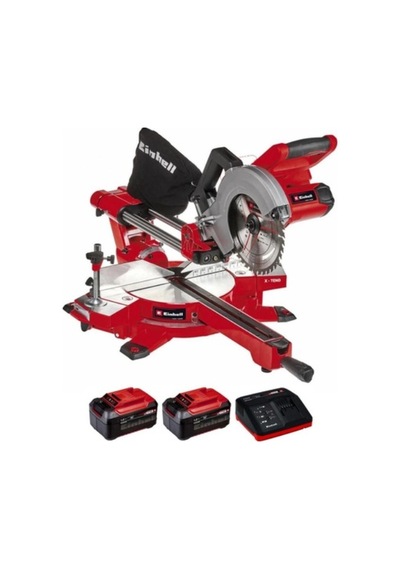 Einhell TE-SM 36 210 Li Solo Akülü Kızaklı Gönye Kesme Makinesi + 2x5,2 A Akü