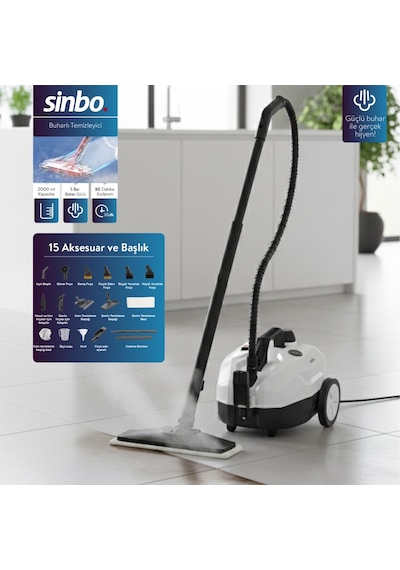 Sinbo SSC-6428 2000 W Buharlı Temizleyici