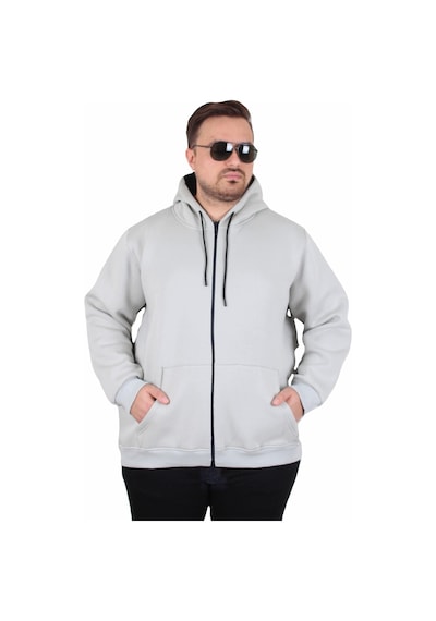 Moc Grande Mocgrande Büyük Beden Unisex Kapüşonlu 3ip Sweat 11701 Grı Gri