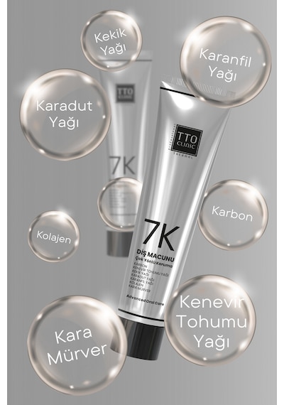 Tto Clinic 7k Aktif Karbonlu Diş Macunu 75 Ml Diş Eti Ve Mine Bakımı Temel Bakım