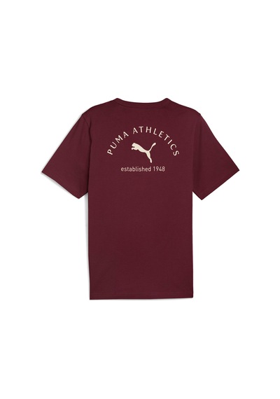 Puma Class Graphic Tee Bordo Erkek Kısa Kol T-shirt 000000000102266092 Bordo