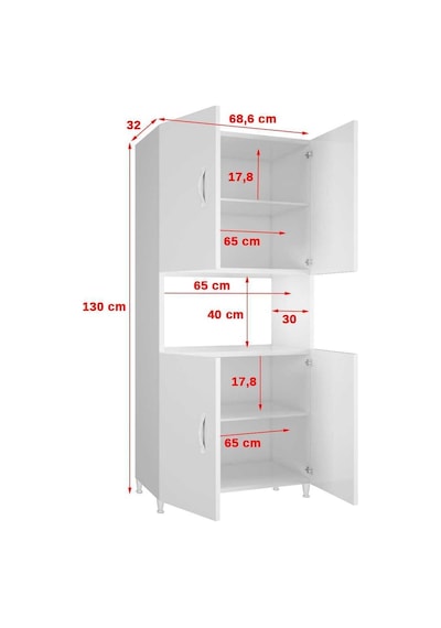 Modilayn Arzu Geniş Mikrodalga- Mini- Midi- Fırın Dolabı, Banyo