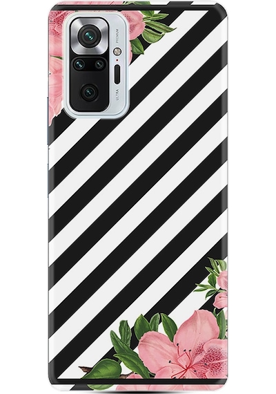 Xiaomi Redmi Note 10 Kılıf Desenli Strip Flowers 2 1409