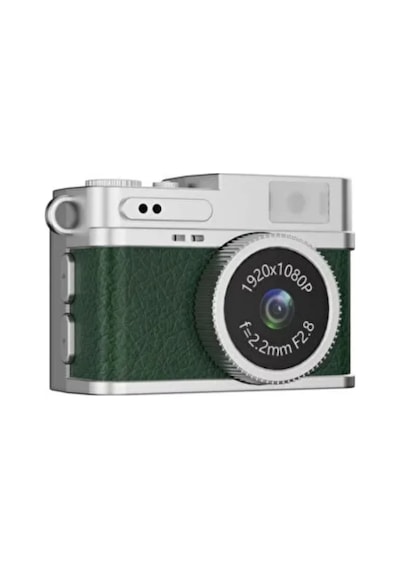 Retro Tasarımlı 1080p Hd Mini Dijital Kamera Ips Ekranlı Taşınabilir Kamera Gri