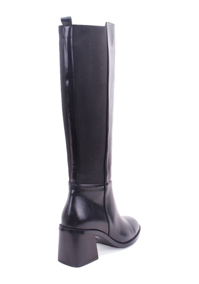 Dagoster Dza07-3374043 Siyah Günlük Streçli 7 Cm Kalıntopuklu Kadın Çizme