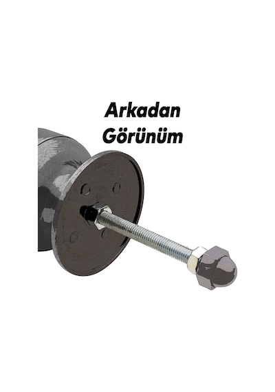 Badem10 Kestila Kapı Tokmağı Topuzu Kolu Metal Tokmak Antik Bakır