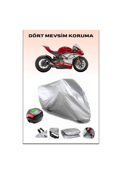 Ducati Panigale V4 R Arka Çanta Uyumlu Motosiklet Branda Su Geçirmez Dayanıklı Kumaş