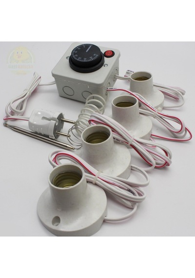 Termostat Kontrollü Düğmeli Yanan 1 Lamba Çıkışlı 3 Sabit Duyu