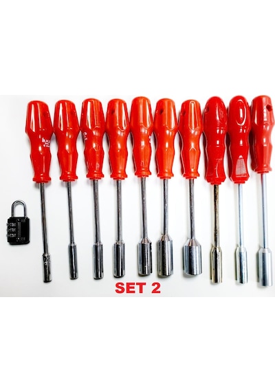 Makroyapı Lokma Tornavida Takımı Lokmalı Tornavida Set Seçin Set 1