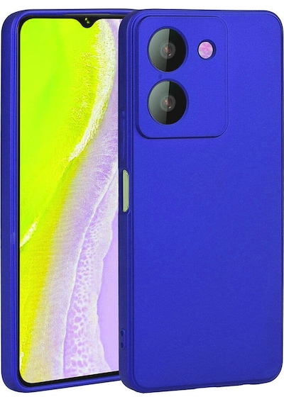 Zore Vivo Y36 4g Kılıf Msra Premier Silikon Kapak - Saks Mavi Saks Mavi