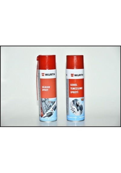 Würth Genel Temizleyici 500 Ml Würth Silikon Sprey 500 Ml 2'li Set