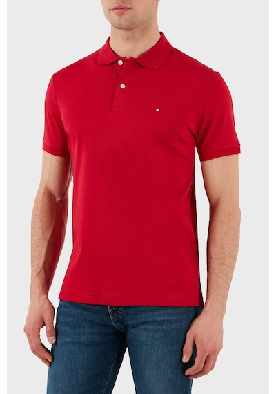 Tommy Hilfiger Erkek Polo Yaka T Shirt Mw0mw39994 Xld Kırmızı Kırmızı