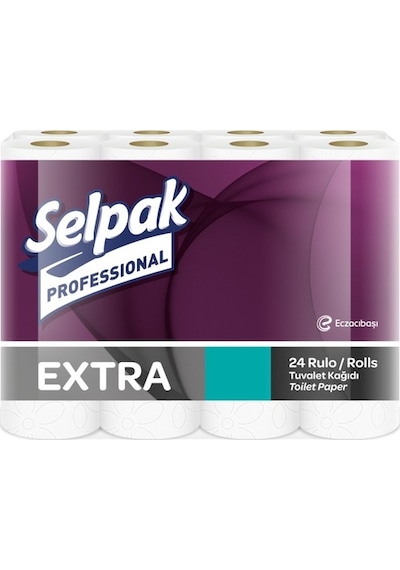 Selpak Professional Extra Çift Katlı Tuvalet Kağıdı 24 Rulo