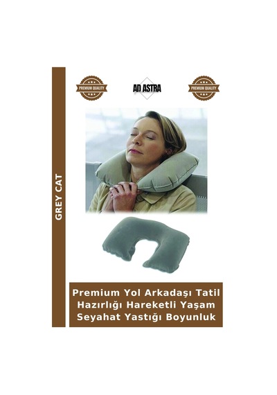 Premium Yol Arkadaşı Tatil Hazırlığı Hareketli Yaşam Seyahat Yastığı Boyunluk
