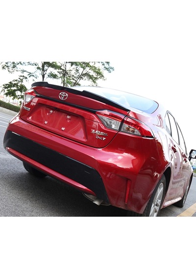 Toyota Corolla Uyumlu Spoiler Bagaj Üstü Yarasa Abs Parlak Siyah 2019-