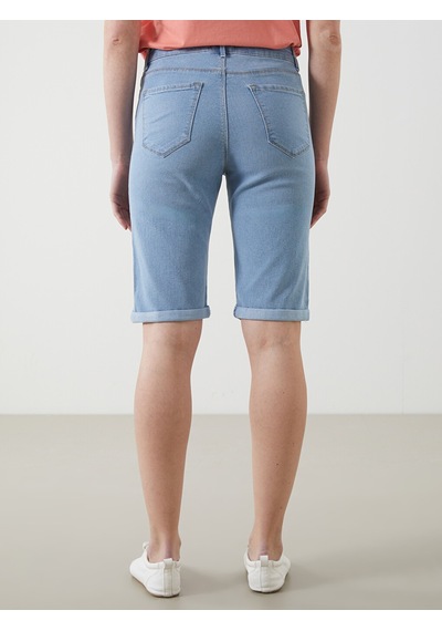 Lcwaıkıkı Classic İndigo Dar Fit Kadın Jean Şort