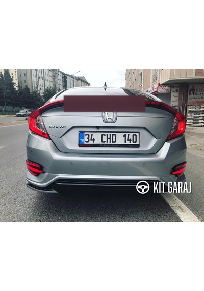 Kit Garaj Honda Civic Fc5 Turbo Arka Tampon Ek Arka Ek 2016-2021 Boyasız