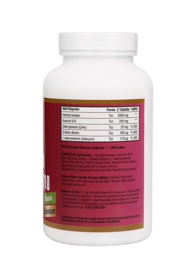 Hidrolize Collagen Coenzyme 90 Tablet Q10 Biotin Zinc Selenium