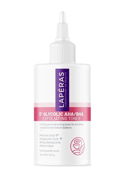 Lapéras 5% Glycolic Aha Bha Exfoliating Toner, Glikolik Asit Salisilik Asit Tonik, 200 Ml