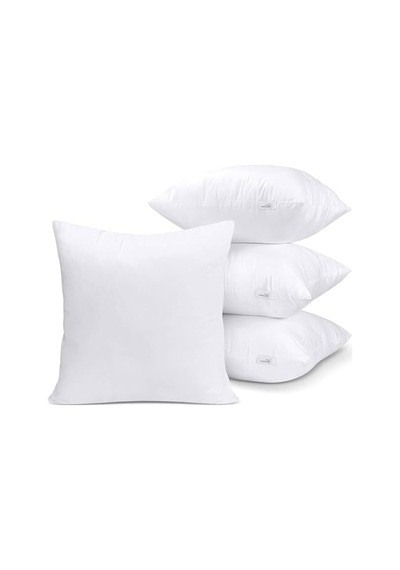 4 Adet Premium Kare Kırlent İç Yastık, 1. Kalite Elyaf Dolgu 35 x 35