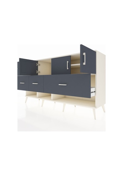 Kronos Konsol 3 Raflı 5 Çekmeceli 3 Kapaklı 176x59x99 Aytaşı-antr Aytaşı-antrasit Kronos Konsol 3 Raflı 5 Çekmeceli 3 Kapaklı 176x59x99 Aytaşı-antr Aytaşı-antrasit