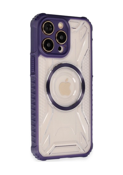 Apple iPhone Uyumlu 14 Pro Max Kılıf Prag Magneticsafe Kapak - Derin Mor Bzsxx00 1