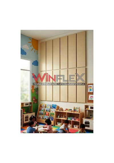 Winflex 60x240 Cm Dev Boy Akustik Panel Krem
