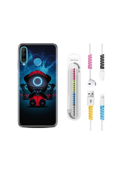 Huawei P30 Lite Kılıf Kablo Koruyuculu Game Child 1822