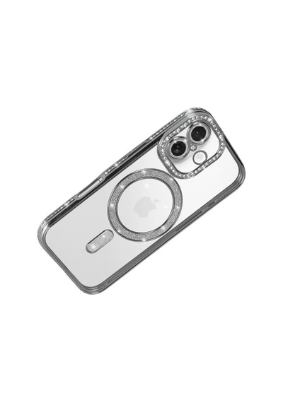 Apple, Uyumlu iPhone 17 Joke Simli Magneticsafe Kılıf Gümüş