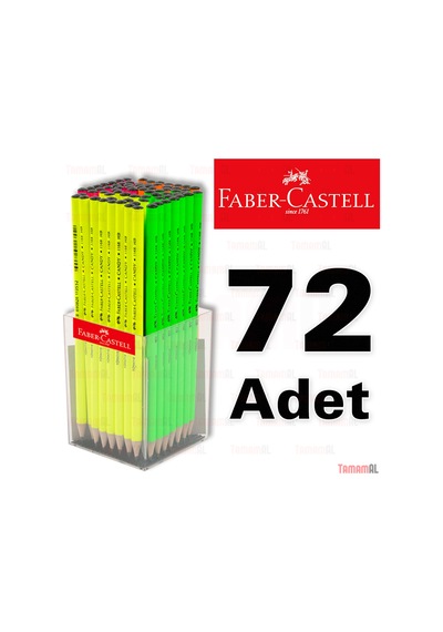 Faber Castell Yuvarlak Kurşun Kalem 72 Adet - 4 Farklı Renk