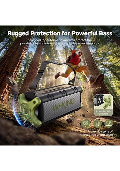 Bluetooth Hoparlör, 90w Maksimum Dış Mekan Hoparlörü, 50w Derin Baslı Kablosuz Taşınabilir Hoparlör, Büyük Boombox Sesi, Ipx6 Su Geçirmez, 40h, Eq, Çift Eşleştirme, Subwoofer 2, Tf