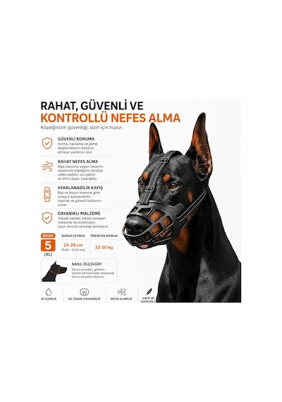 Valkyrie S Beden Köpek Ağızlığı Fileli Nefes Alabilen Ayarlanabilir Cırtlı Güvenli Köpek Ağızlığı