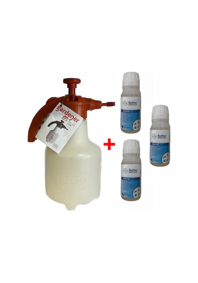 3 Adet Bayer Solfac Super EC25 100ml Kene,Pıre i ve 2,5Lt Gardener Basınçlı Pompası