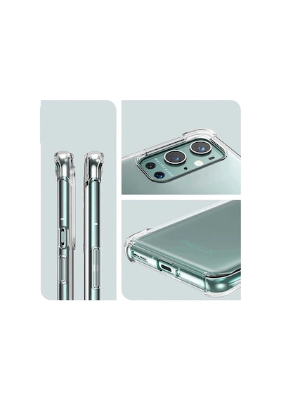 Zore One Plus 9 Pro Kılıf Omsy Nitro Anti Shock Silikon - Renksiz