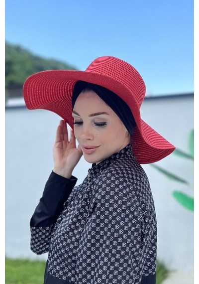 Remsa Mayo Hasır Şapka Kırmızı Rş-64 Kırmızı