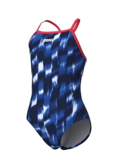 Arena G Wave Swimsuit Lightdrop Back Mavi Kız Çocuk Mayosu 011740200 Çok Renkli