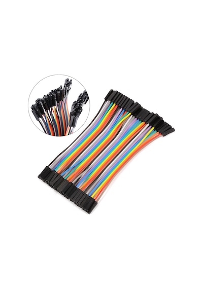 Robizstore-10Cm 40 Pin Dişi Dişi Dupont Kablo Breadboard Jumper Ayrılabilir