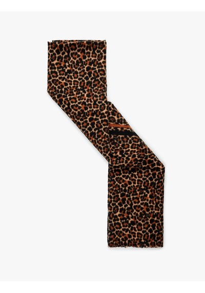 Koton Leopar Desenli Uzun Atkı Multıcolor 6wak50134aa Mavi
