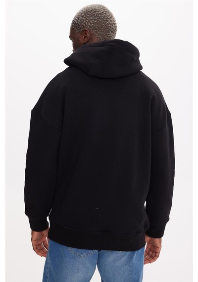 The Crow Smıle Siyah Hoodıe Sweatshırt Siyah