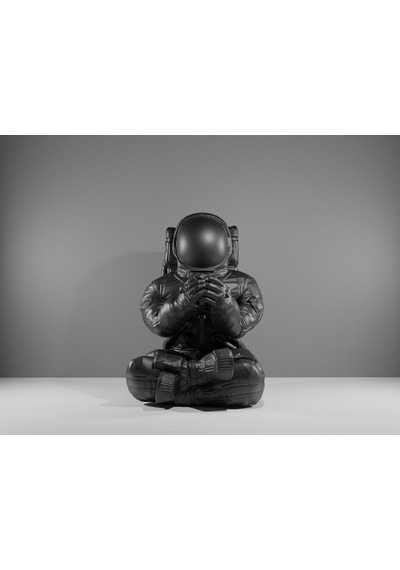 Oturan Astronot Uzay Karbon Malzeme Figur 13cm Balık