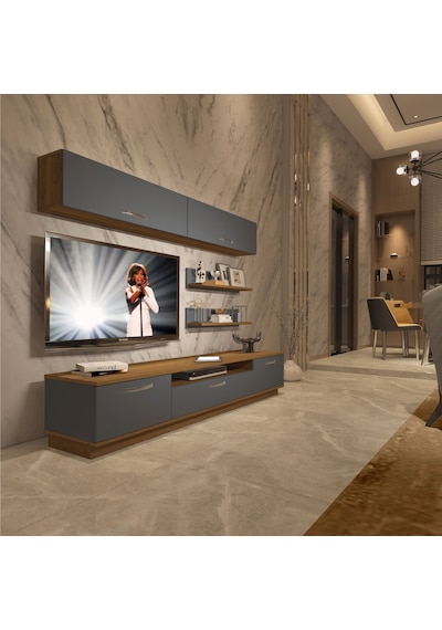 Decoraktiv Trendstyle 5 Mdf Tv Ünitesi Tv Sehpası Pera - Antrasit