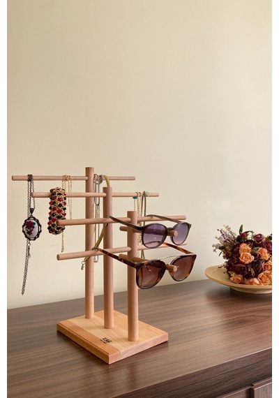 Takı Organizer Ahşap Takı Askısı 35 Cm Takı Standı. Kolye Askısı Takı Düzenleyici